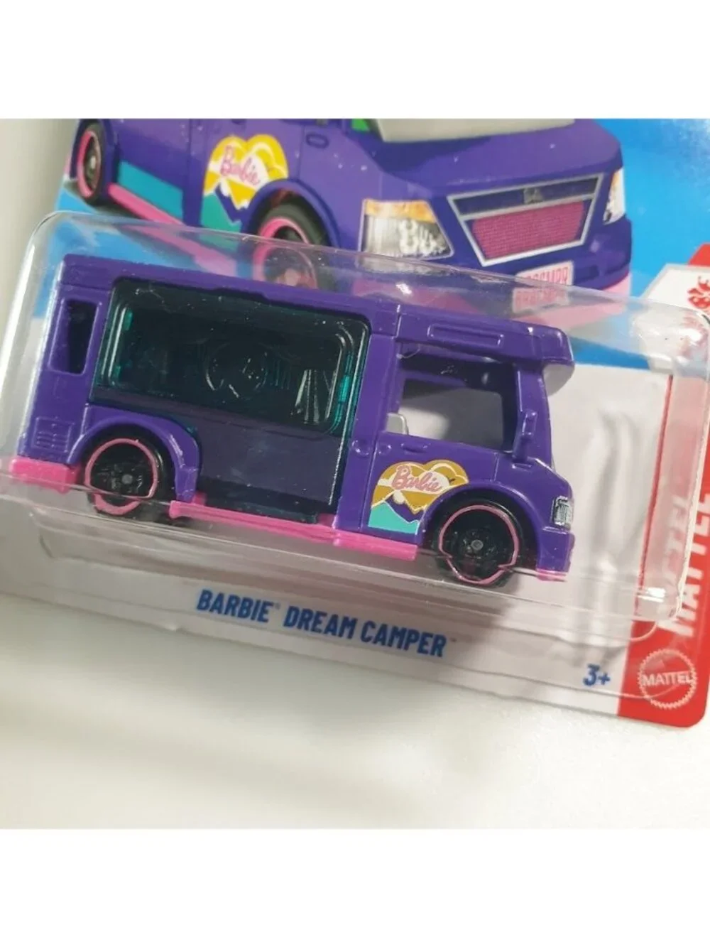 Hot Wheels Barbie Dream Camper Purple Special Feature 21/250 Mattel 1/5 Toy Van